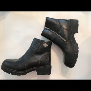 Authentic Leather Harley Davidson Motorcycle Boots